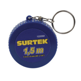 122090 Llavero de mini flexómetro 1.5 m Surtek