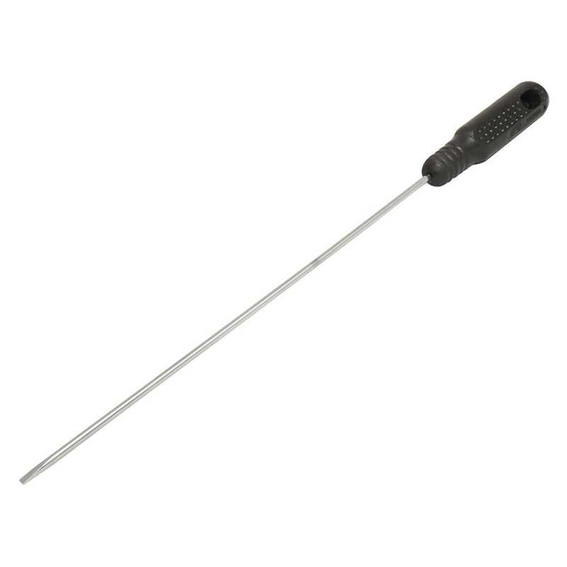 DCR34 Destornillador con mango negro punta cabinet 3/16" x 6" Foy