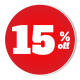 15 por ciento de descuento