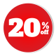 20 por ciento de descuento
