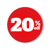 20 por ciento de descuento